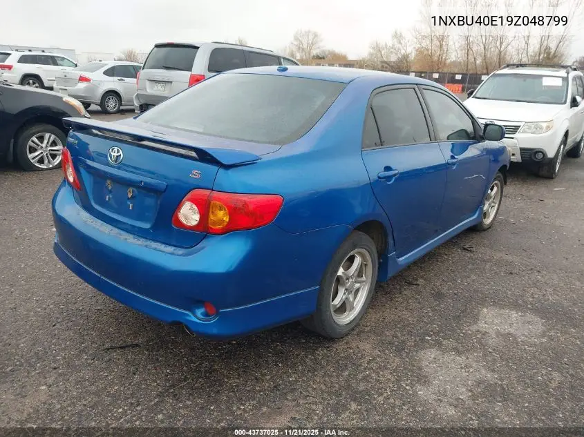 1NXBU40E19Z048799 2009 Toyota Corolla S