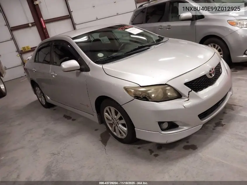 1NXBU40E99Z012925 2009 Toyota Corolla S