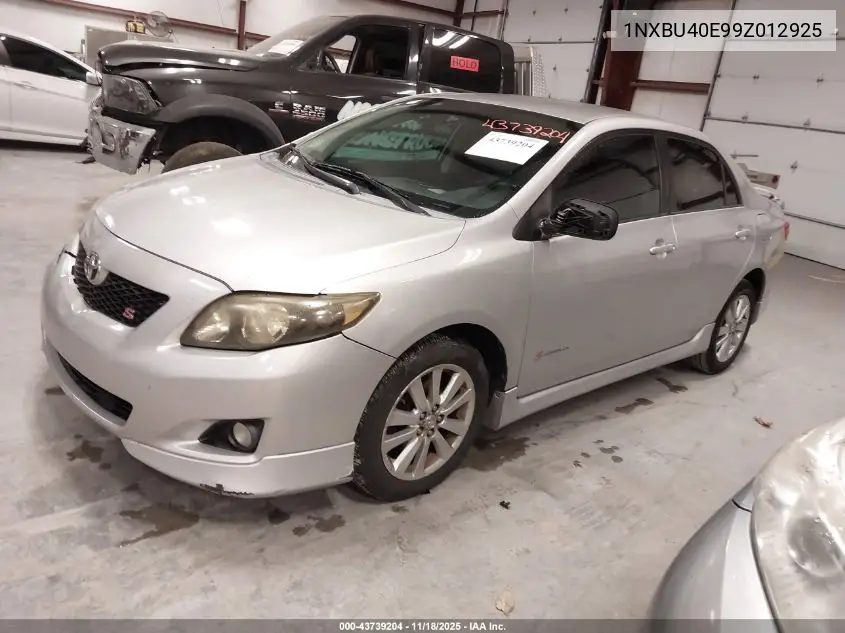 1NXBU40E99Z012925 2009 Toyota Corolla S