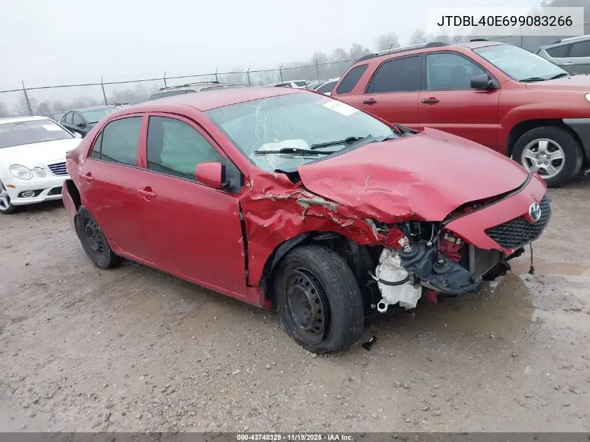 JTDBL40E699083266 2009 Toyota Corolla Le