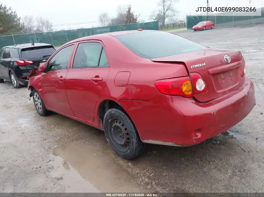 JTDBL40E699083266 2009 Toyota Corolla Le