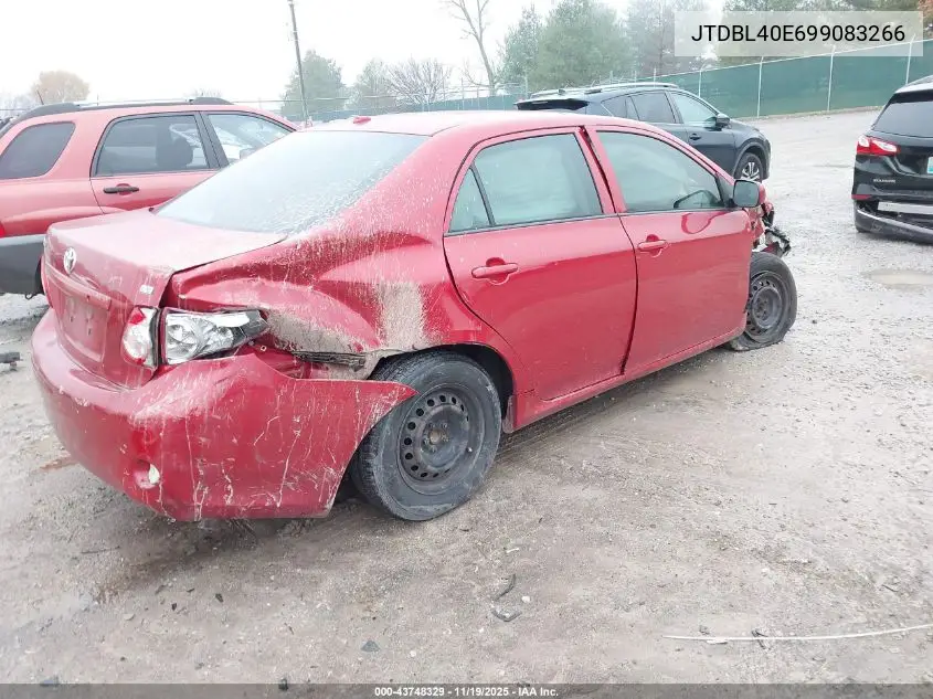 JTDBL40E699083266 2009 Toyota Corolla Le
