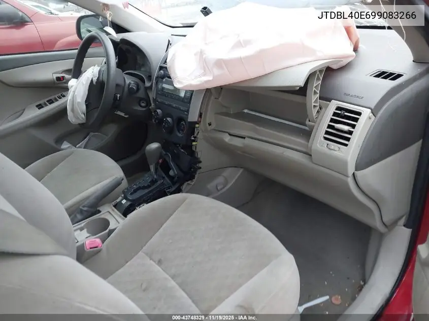 JTDBL40E699083266 2009 Toyota Corolla Le