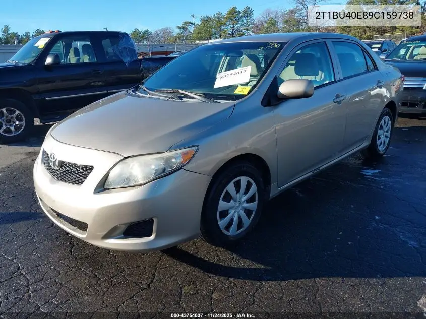 2T1BU40E89C159738 2009 Toyota Corolla Le