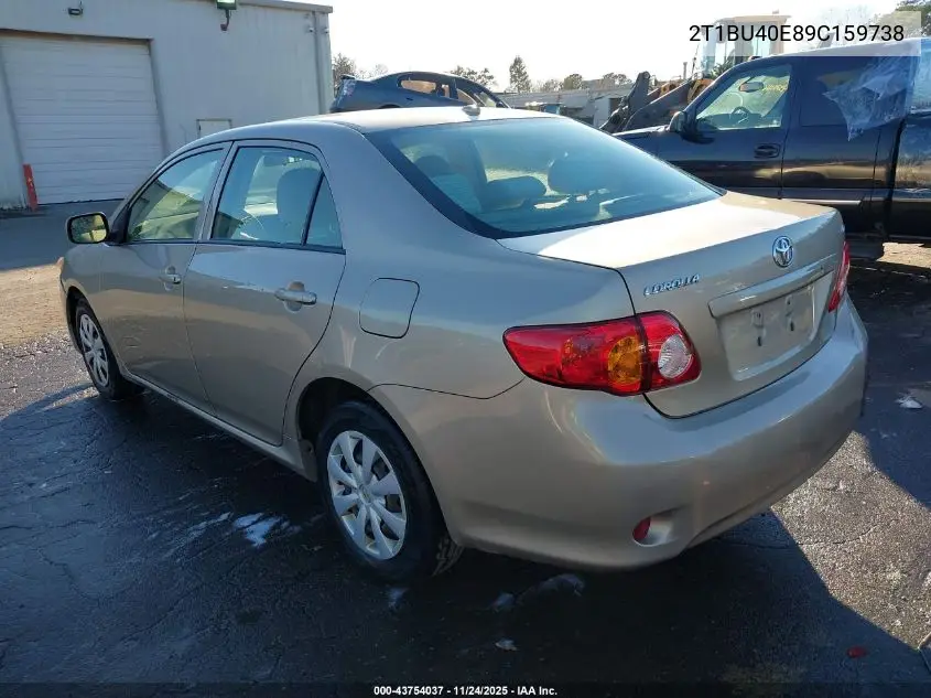 2T1BU40E89C159738 2009 Toyota Corolla Le