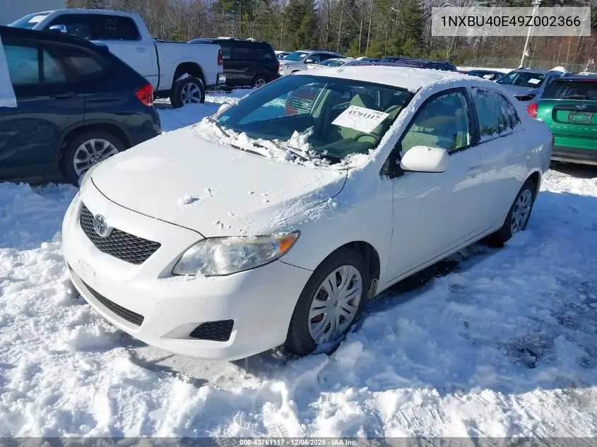 1NXBU40E49Z002366 2009 Toyota Corolla Xle