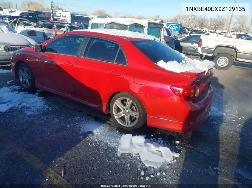 1NXBE40EX9Z129135 2009 Toyota Corolla Xrs