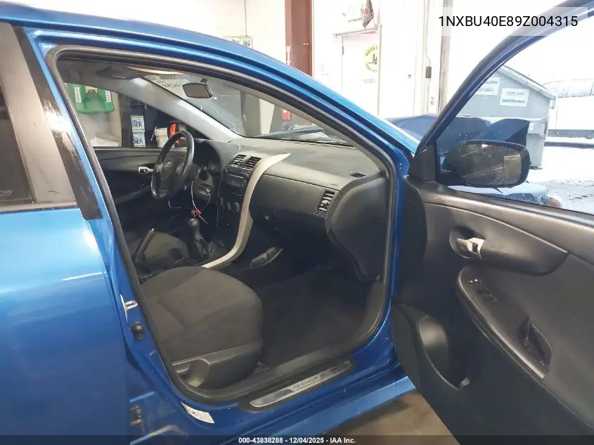 1NXBU40E89Z004315 2009 Toyota Corolla S