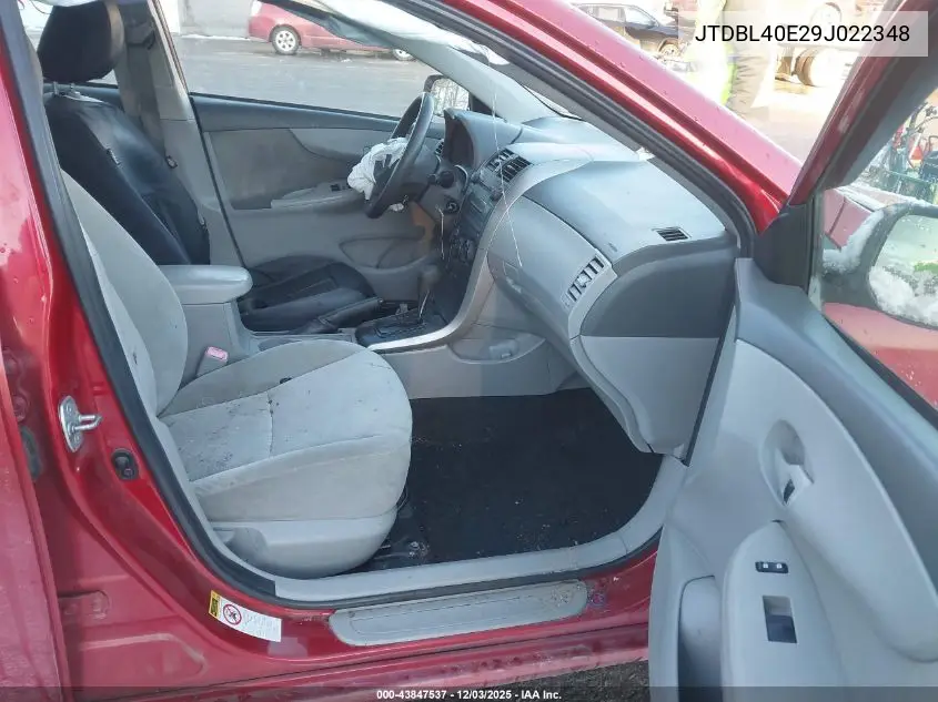 JTDBL40E29J022348 2009 Toyota Corolla Le