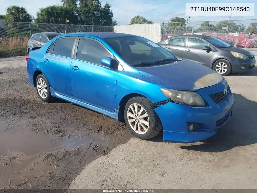 2T1BU40E99C148540 2009 Toyota Corolla S