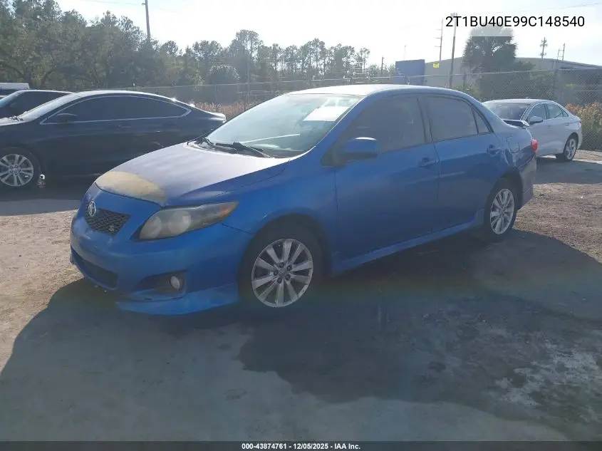 2T1BU40E99C148540 2009 Toyota Corolla S