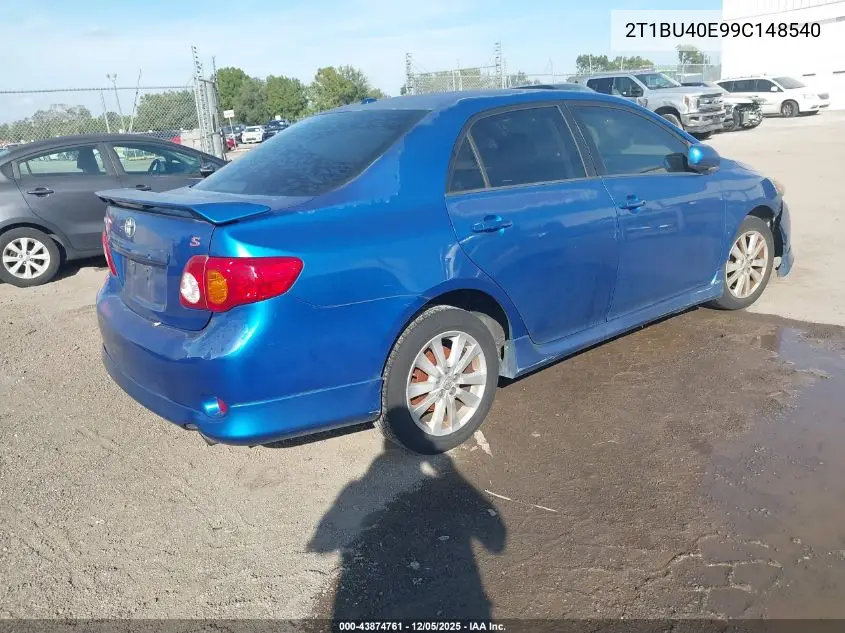 2T1BU40E99C148540 2009 Toyota Corolla S
