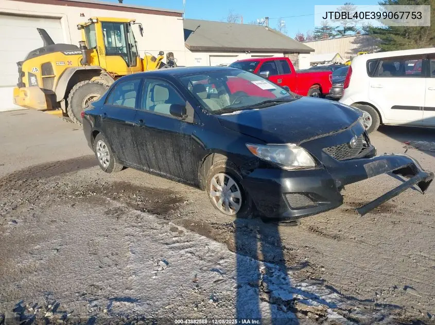 JTDBL40E399067753 2009 Toyota Corolla Le