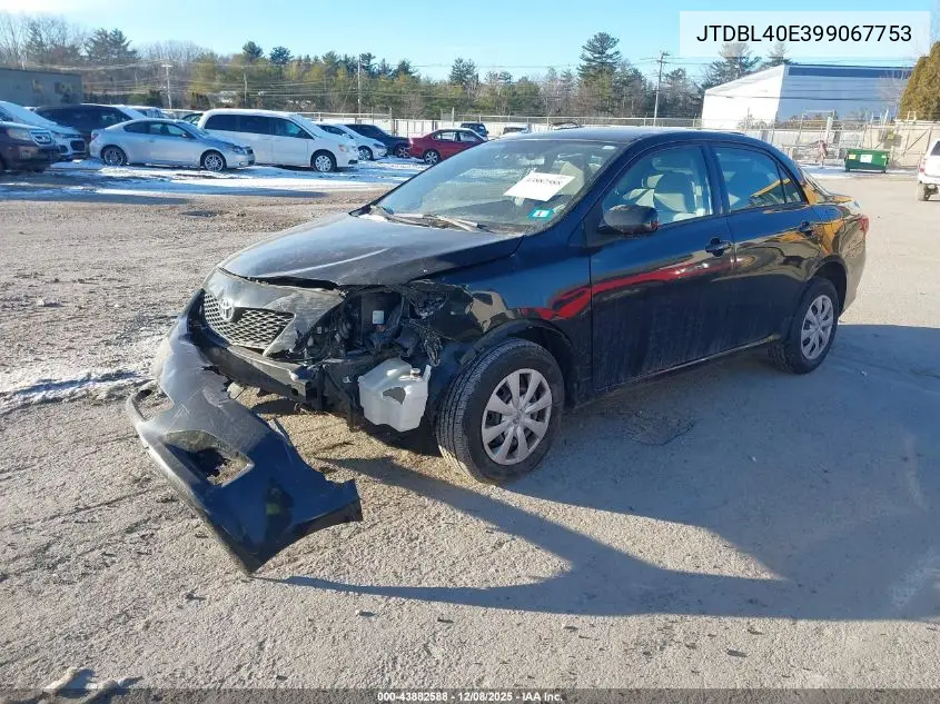 JTDBL40E399067753 2009 Toyota Corolla Le