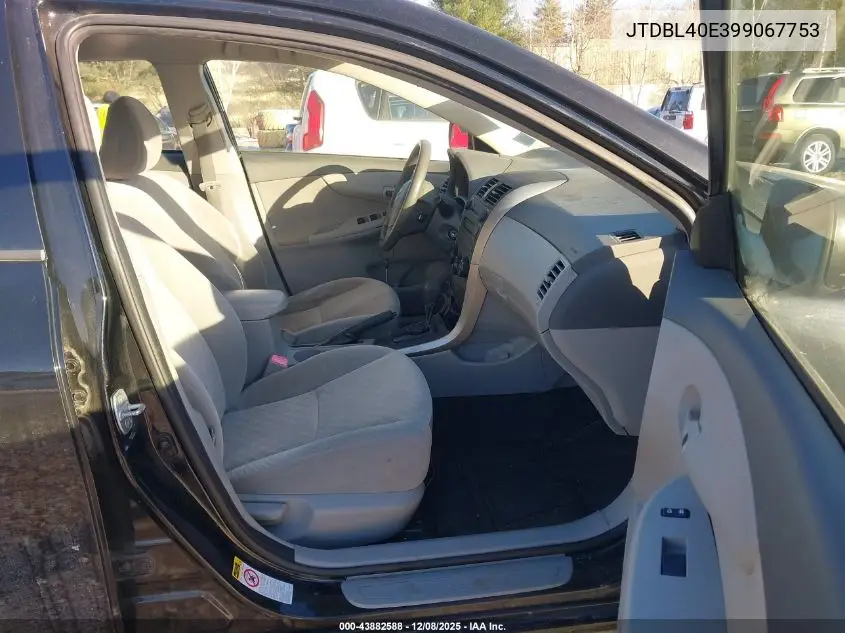 JTDBL40E399067753 2009 Toyota Corolla Le