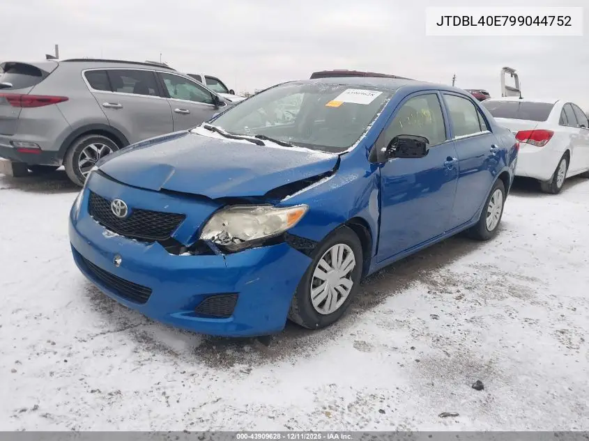 JTDBL40E799044752 2009 Toyota Corolla Le