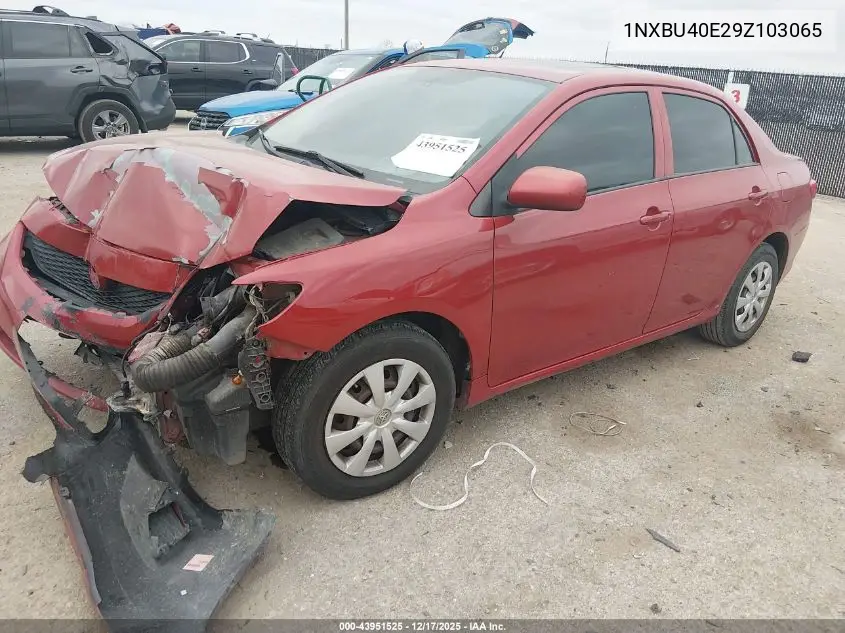1NXBU40E29Z103065 2009 Toyota Corolla Le
