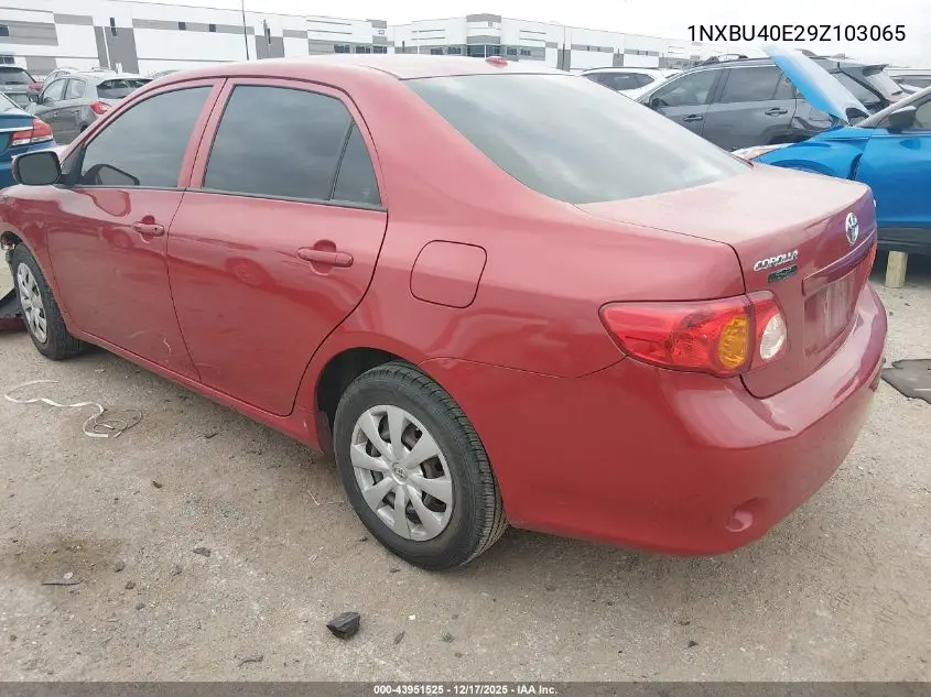 1NXBU40E29Z103065 2009 Toyota Corolla Le