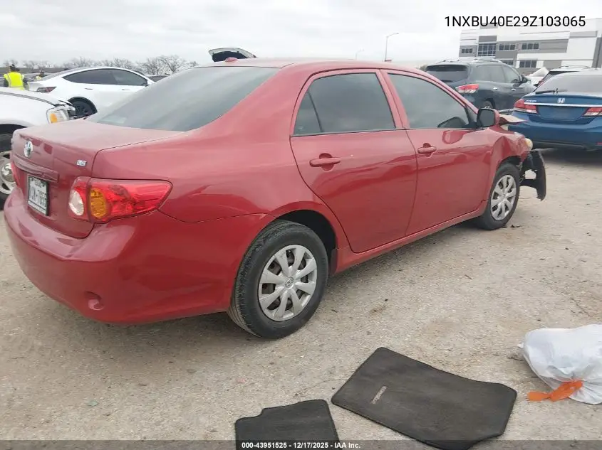 1NXBU40E29Z103065 2009 Toyota Corolla Le