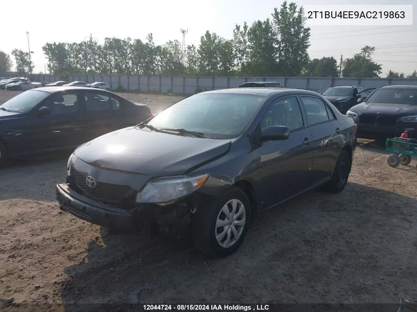 2010 Toyota Corolla VIN: 2T1BU4EE9AC219863 Lot: 12044724