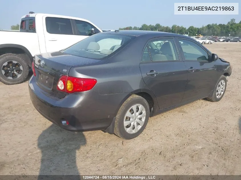 2010 Toyota Corolla VIN: 2T1BU4EE9AC219863 Lot: 12044724