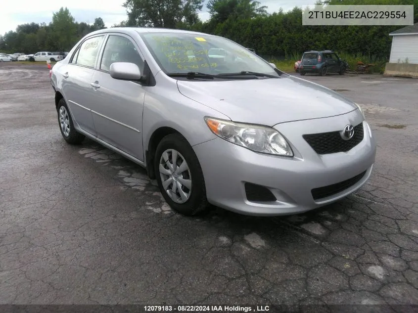 2010 Toyota Corolla VIN: 2T1BU4EE2AC229554 Lot: 12079183