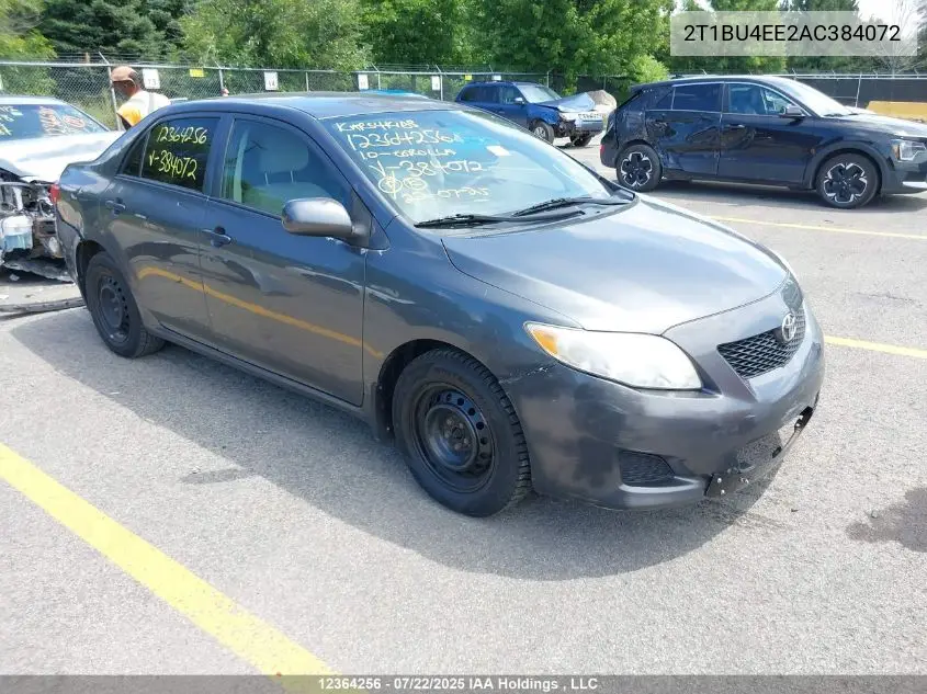 2T1BU4EE2AC384072 2010 Toyota Corolla S/Le/Xle