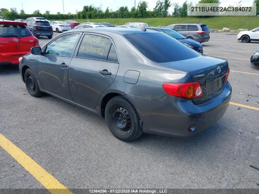 2T1BU4EE2AC384072 2010 Toyota Corolla S/Le/Xle