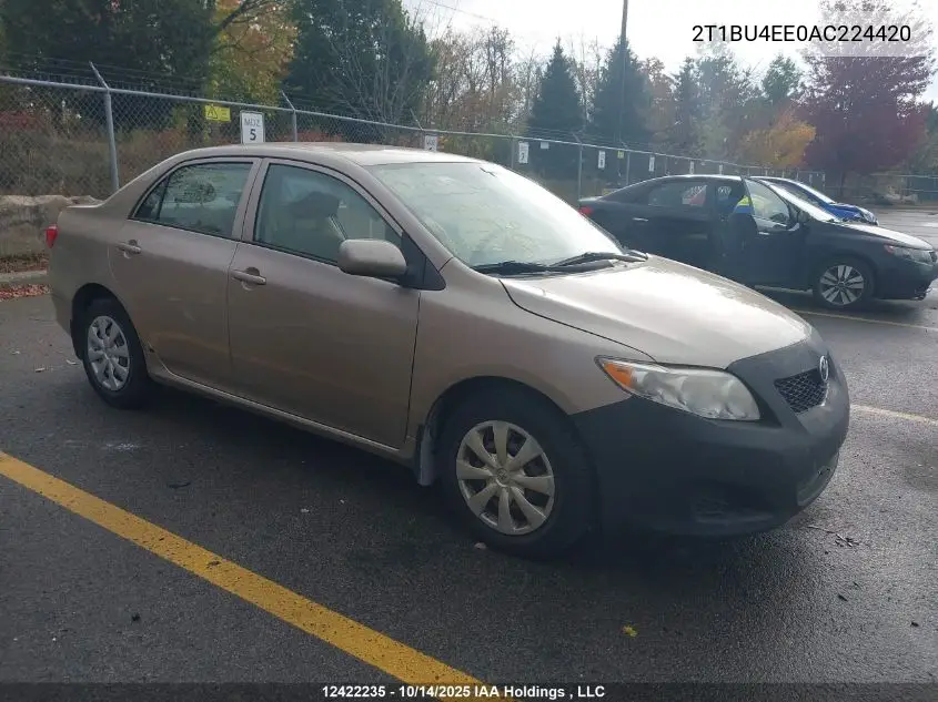 2T1BU4EE0AC224420 2010 Toyota Corolla