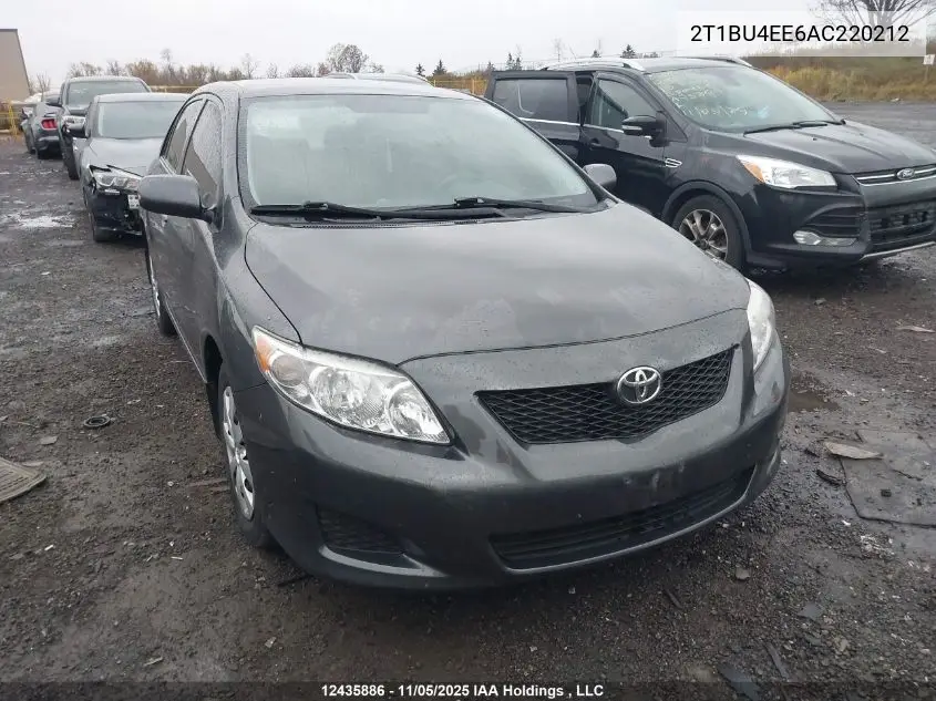 2T1BU4EE6AC220212 2010 Toyota Corolla Ce