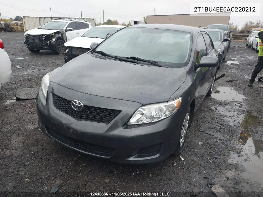 2T1BU4EE6AC220212 2010 Toyota Corolla Ce