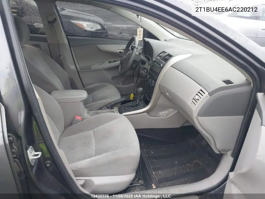 2T1BU4EE6AC220212 2010 Toyota Corolla Ce