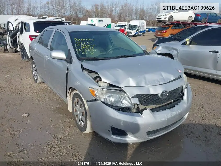 2T1BU4EE3AC199626 2010 Toyota Corolla S/Le/Xle