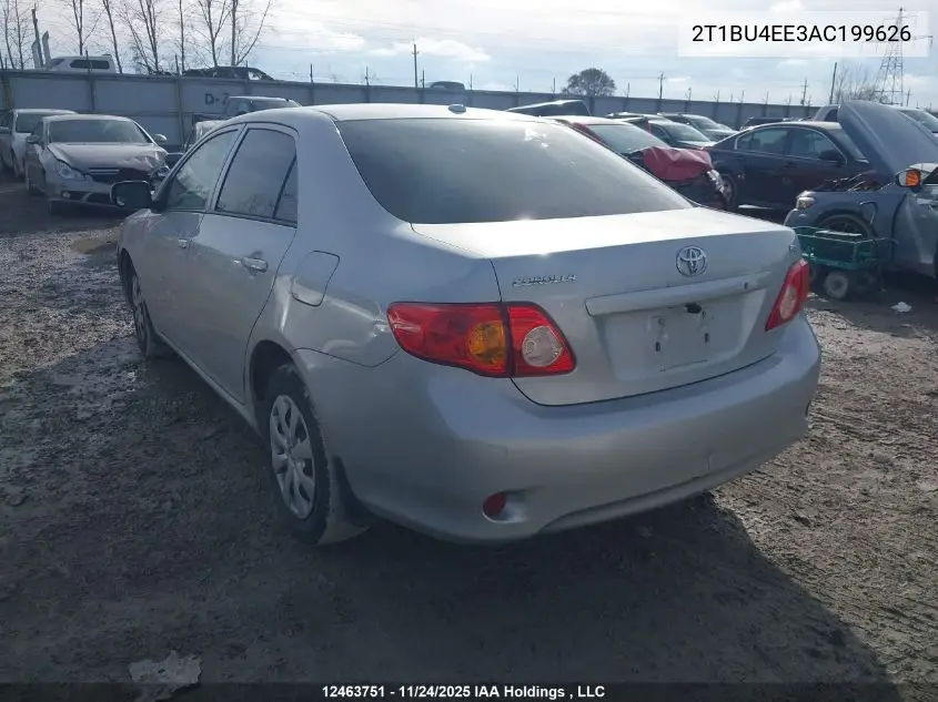 2T1BU4EE3AC199626 2010 Toyota Corolla S/Le/Xle
