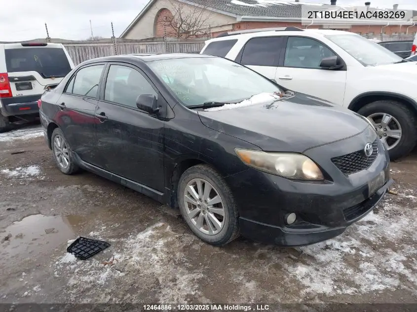 2T1BU4EE1AC483269 2010 Toyota Corolla