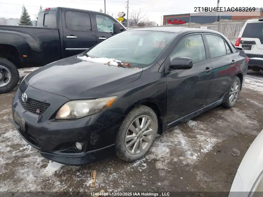 2T1BU4EE1AC483269 2010 Toyota Corolla