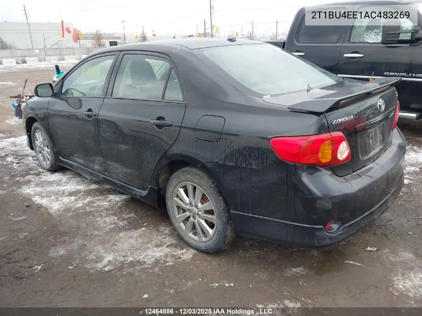 2T1BU4EE1AC483269 2010 Toyota Corolla