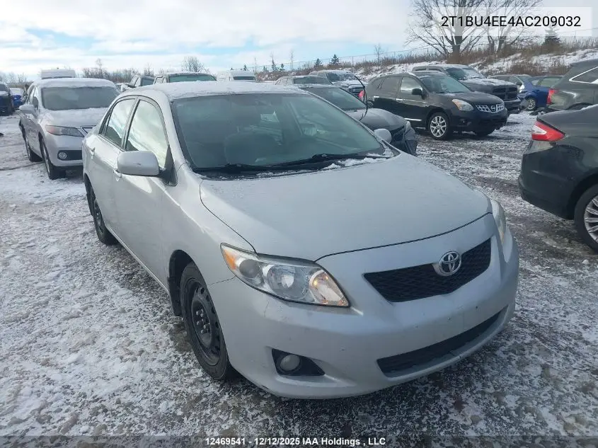 2T1BU4EE4AC209032 2010 Toyota Corolla Le