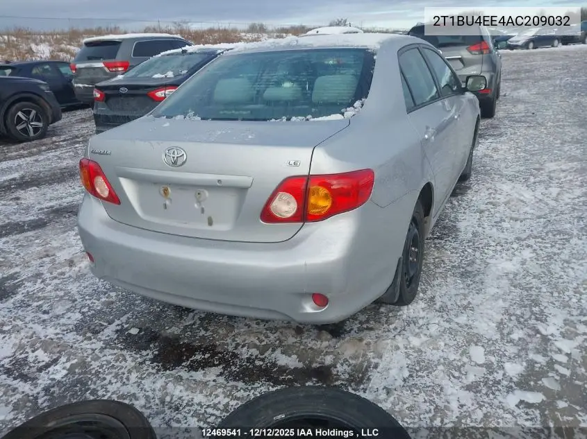 2T1BU4EE4AC209032 2010 Toyota Corolla Le