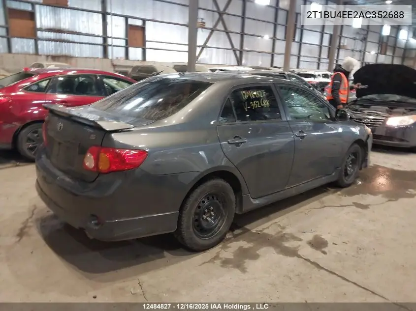 2T1BU4EE2AC352688 2010 Toyota Corolla S