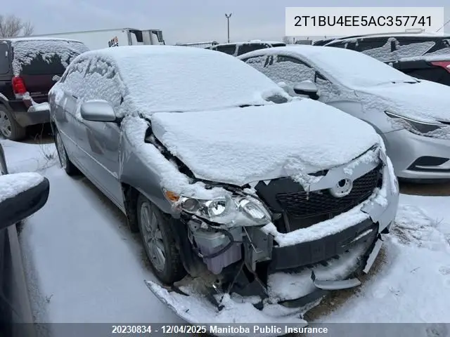 2T1BU4EE5AC357741 2010 Toyota Corolla Le