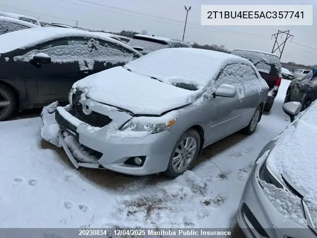 2T1BU4EE5AC357741 2010 Toyota Corolla Le