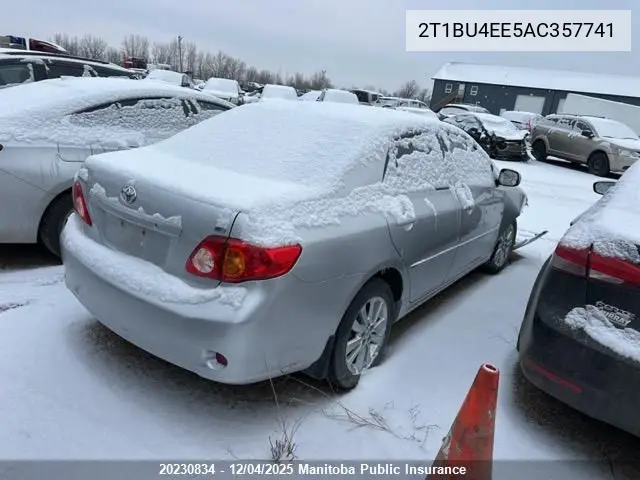 2T1BU4EE5AC357741 2010 Toyota Corolla Le