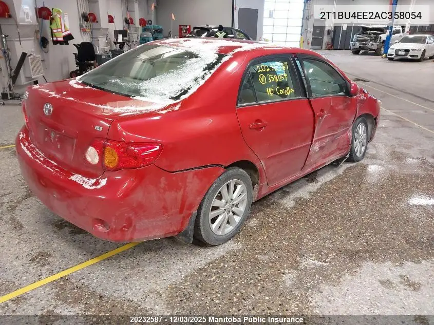2T1BU4EE2AC358054 2010 Toyota Corolla Le