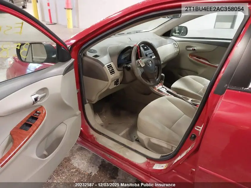 2T1BU4EE2AC358054 2010 Toyota Corolla Le