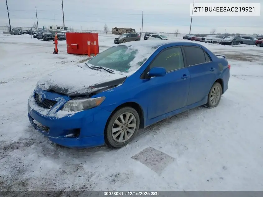 2T1BU4EE8AC219921 2010 Toyota Corolla S/Le/Xle