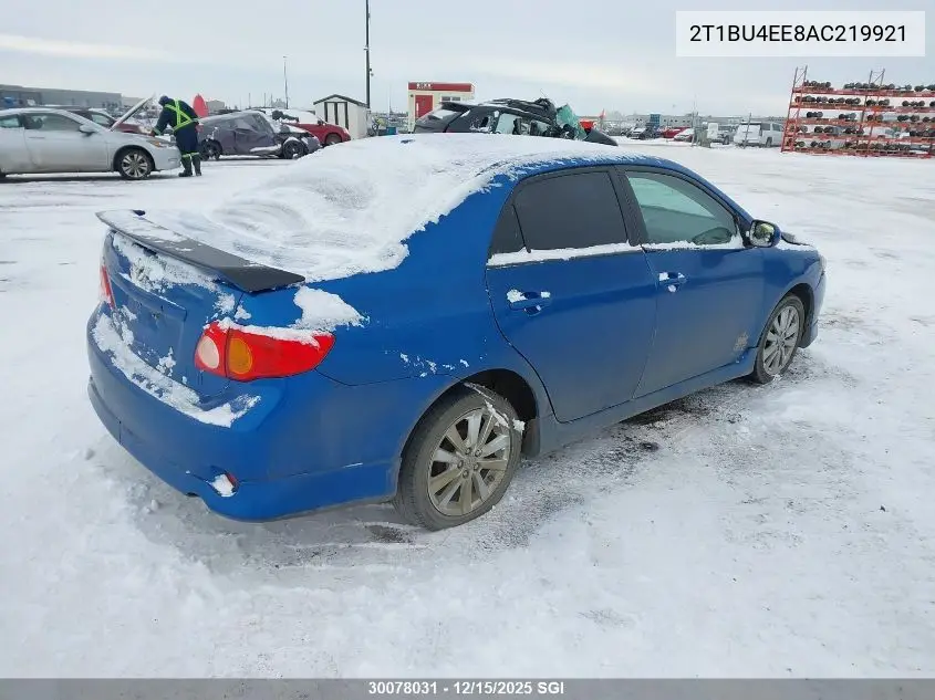 2T1BU4EE8AC219921 2010 Toyota Corolla S/Le/Xle