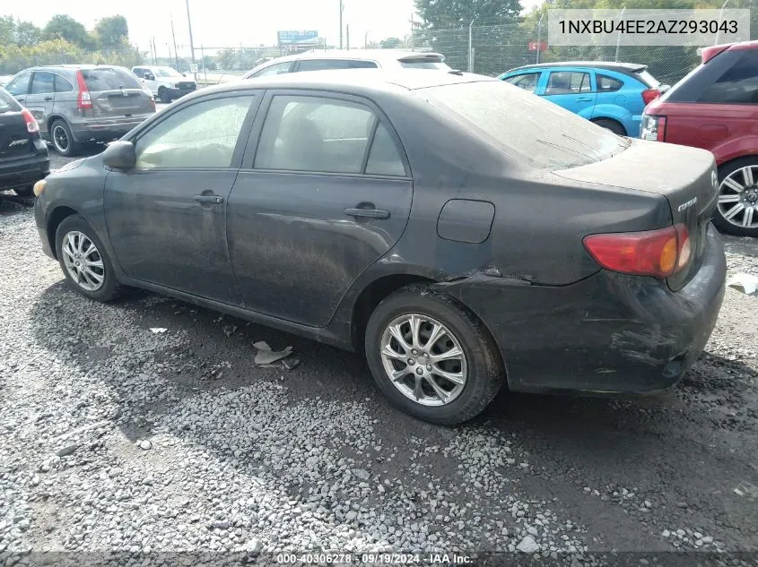 2010 Toyota Corolla Le VIN: 1NXBU4EE2AZ293043 Lot: 40306278