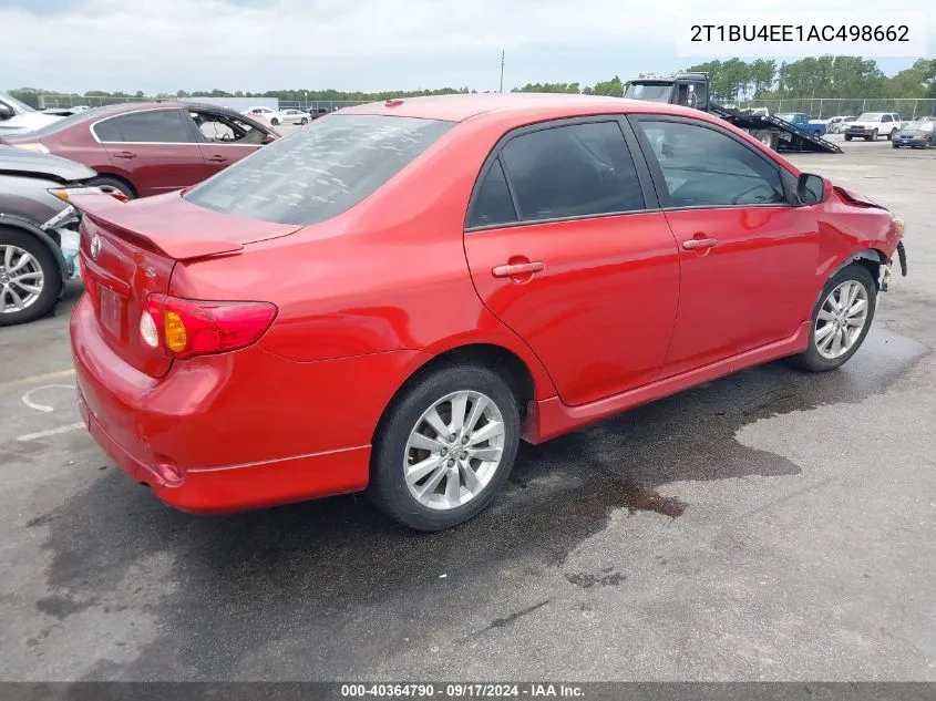 2T1BU4EE1AC498662 2010 Toyota Corolla S