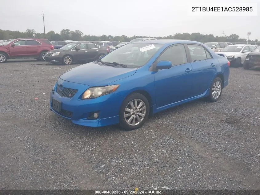 2010 Toyota Corolla S VIN: 2T1BU4EE1AC528985 Lot: 40409235